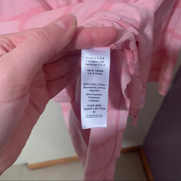 ANTHRO Left of Center Pink Stripped Top-Md - Picture 5 of 7